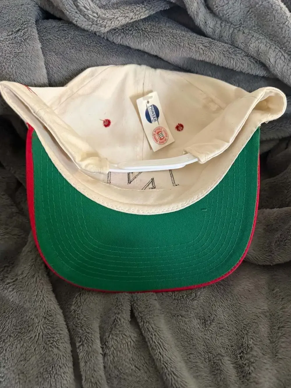 Vintage Nebraska Huskers Pioneer Industries Two-Tone Snapback Hat NWT